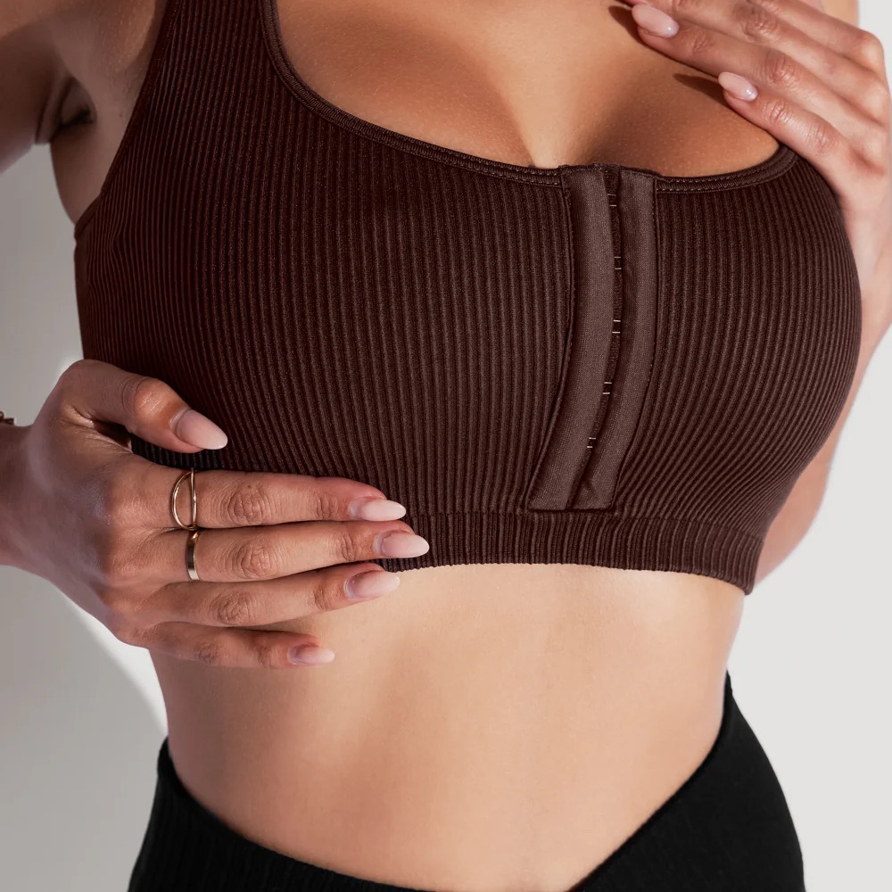 POPFLEX Hook It Up Seamless Bra - French Roast
midflex